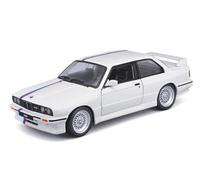 Burago- BMW M3 (E30) May Cheong GROUP-BBURAGO-1/24 1988-Blanco-Vehículo para Niño, a Partir de 3 años-21100W, 21100W, Blanco