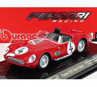Bburago Ferrari Testarossa (1959): Modelo de Coche a Escala 1:43, Serie Ferrari Racing, Caja de Regalo, 12 cm, Rojo #4 (18-36307)