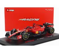 MODELO DE COCHE ESTÁTICO BURAGO FERRARI F1 SF23 #16 LECLERC 2023 CON ESCAPARA...