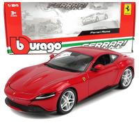 MODELO DE COCHE ESTÁTICO BURAGO FERRARI ROMA 2019 ROJO MODELISMO ESCALA 1/24