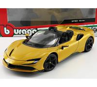 Bburago Burago - May Cheong Group Escala 1/18 - Ferrari-SF 90 Spider-Gold-Vehículo para Niño a Partir de 3 años-16016, 16016