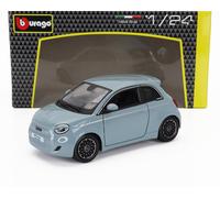 2021 Fiat 500e Full Electric Azul Claro 1:24 Bburago 21110