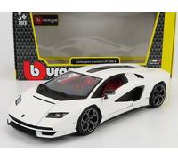 MODELO DE COCHE ESTÁTICO BURAGO LAMBORGHINI COUNTACH LP 800-4 2021 BLANCO 1/24
