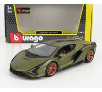 MODELO DE COCHE ESTÁTICO BURAGO LAMBORGHINI SIAN FKP 37 HYBRID 2020 VERDE 1/24