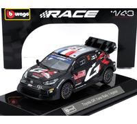 MODELO DE COCHE ESTÁTICO BURAGO TOYOTA YARIS GR RALLY WRC 2024 OGIER ESCALA 1/43