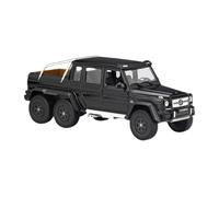 Modelo De Coche Estático De Fundición A Presión Decoración Coleccionable para Mercedes-Benz Clase G AMG G63 6×6 Escala 1:24(Black)