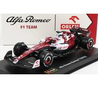 Bburago B18-38068Z Fórmula 1 Alfa Romeo F1 Team ORLEN C42 (2022) con Casco ZHOU Escala 1:43 Coche de Carreras Coleccionable Fundido a presión