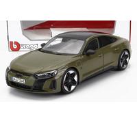 Modelo De Coche Estático Diecast Burago Audi GT RS E-Tron 2022 Verde Escala 1/18