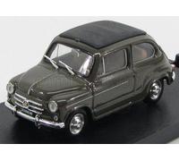 Fiat 600D Transformable Techo Cerrado 1960 Marrón 1:43 Modelo R318-02 BRUMM