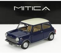 MODELO DE COCHE ESTÁTICO DIECAST INOCENTES MINI COOPER MK2 1968 AZUL ESCALA 1:18