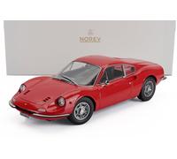 MODELO DE COCHE ESTÁTICO DIECAST NOREV FERRARI DINO 246 GT 1968 ROJO ESCALA 1/18