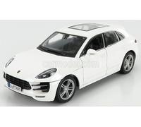 MODELO DE COCHE ESTÁTICO DIECAST PORSCHE MACAN 2013 BLANCO MODELISMO ESCALA 1/24