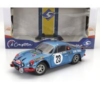 MODELO DE COCHE ESTÁTICO DIECAST RENAULT ALPINE A110 RALLY MONTECARLO 1972 1/18