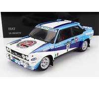 MODELO DE COCHE ESTÁTICO FIAT 131 ABARTH #2 BETTECA RALLY PIANCAVALLO 1981 1/18