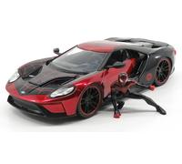 MODELO DE COCHE ESTÁTICO FORD GT 2017 SPIDERMAN FIGURAS MODELISMO ESCALA 1:24