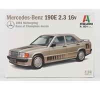 MODELO DE COCHE ESTÁTICO ITALERI MERCEDES 190E W201 AYRTON SENNA 1984 ESCALA ...