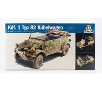 MODELO DE COCHE ESTÁTICO ITALIANO VOLKSWAGEN TIPO 82 MILITAR 1940 ESCALA 1:9