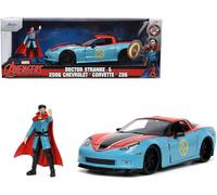 MODELO DE COCHE ESTÁTICO JADA JUGUETES CHEVCHEVROLET CORVETTE MARVEL DOCTOR S...