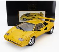MODELO DE COCHE ESTÁTICO KK LAMBORGHINI COUNTACH LP 5000S QV 1985 AMARILLO 1/12