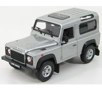 Modelo De Coche Estático LAND ROVER DEFENDER 90 1984 Plata Modelismo Escala 1/24