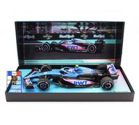 MODELO DE COCHE ESTÁTICO MINICHAMPS ALPINE F1 A523 GASLY MIAMI GP 2023 ESCALA...