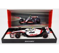 MODELO DE COCHE ESTÁTICO MINICHAMPS HAAS F1 VF-22 SCHUMACHER BAHRAIN 2022 1/18