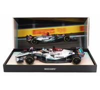 MODELO DE COCHE ESTÁTICO MINICHAMPS MERCEDES GP F1 W13E RUSSELL MIAMI 2022 1/18