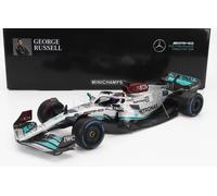MODELO DE COCHE ESTÁTICO MINICHAMPS MERCEDES GP F1 W13E RUSSELL MONJE 2022 1/18