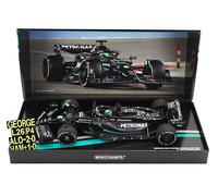 MODELO DE COCHE ESTÁTICO MINICHAMPS MERCEDES GP F1 W14 RUSSELL BAHRAIN 2023 1/18