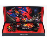 MODELO DE COCHE ESTÁTICO MINICHAMPS RED BULL F1 RB18 VERSTAPPEN JEDDA 2022 1/18