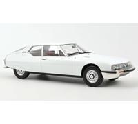 Modelo De Coche Estático Norev Citroën SM 1970 Blanco Génova Presentación 1:12