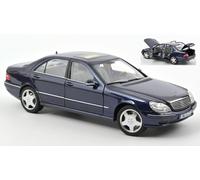 MODELLINO IN Scala COMPATIBILE con Mercedes S55 AMG 2000 Blue Metallic 1:18 NOREV NV183817