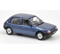 MODELO DE COCHE ESTÁTICO NOREV PEUGEOT 205 GL 1988 AZUL MODELISMO ESCALA 1:43