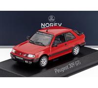 MODELO DE COCHE ESTÁTICO NOREV PEUGEOT 309 GTI PTS DECO 1987 ROJO ESCALA 1/43