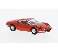 MODELO DE COCHE ESTÁTICO PREMIUM CLASSIXXS FERRARI DINO 246 GT 1969 ROJO 1/87