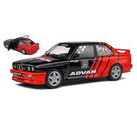 MODELO DE COCHE ESTÁTICO SÓLIDO BMW E30 M3 DRIFT TEAM 1990 NEGRO/ROJO ESCALA ...