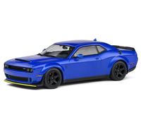 MODELO DE COCHE ESTÁTICO SÓLIDO DODGE CHALLENGER SRT COUPÉ 2018 AZUL ESCALA 1:43