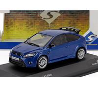 MODELO DE COCHE ESTÁTICO SÓLIDO FORD FOCUS MKII RS 2010 AZUL MODELISMO ESCALA...