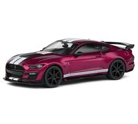 MODELO DE COCHE ESTÁTICO SÓLIDO FORD MUSTANG SHELBY GT500 2020 PÚRPURA 1/43