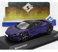 MODELO DE COCHE ESTÁTICO SÓLIDO MCLAREN 765LT V8 BITURBO 2020 PÚRPURA ESCALA ...