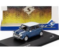 MODELO DE COCHE ESTÁTICO SÓLIDO MINI COOPER S 1994 AZUL MODELISMO ESCALA 1/43