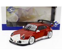 MODELO DE COCHE ESTÁTICO SÓLIDO PORSCHE 911 993 RWB CARROCERÍA ROJO CUPÉ 2020...