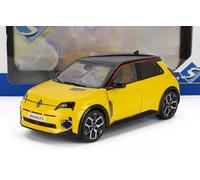MODELO DE COCHE ESTÁTICO SÓLIDO RENAULT R5 E-TECH 2024 POP AMARILLO NEGRO ESC...