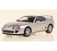 MODELO DE COCHE ESTÁTICO SÓLIDO TOYOTA SUPRA MKIV COUPÉ 2001 PLATA ESCALA 1:43