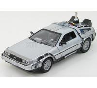 MODELO DE COCHE ESTÁTICO WELLY DE LOREAN TIME MACHINE 2 RETORNO AL FUTURO 2 1/24