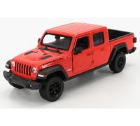 MODELO DE COCHE ESTÁTICO WELLY JEEP RUBICON PICK-UP 2019 NARANJA ESCALA 1/27