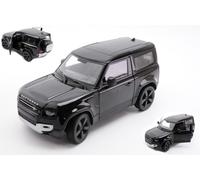 MODELO DE COCHE ESTÁTICO WELLY LAND ROVER DEFENDER 2020 NEGRO MODELISMO ESCAL...