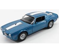 MODELO DE COCHE ESTÁTICO WELLY PONTIAC FIREBIRD TRANS-AM 1972 AZUL BLANCO 1/24