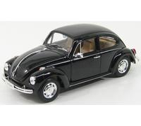 MODELO DE COCHE ESTÁTICO WELLY VOLKSWAGEN BEETLE ESCARABAJO 1302 1971 NEGRO 1/24