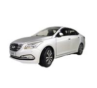 Modelo De Coche Vintage 1/18 para Beijing Hyundai Sonata Papá Novio Día De San Valentín Modelo De Coche Juguetes De Viaje Coches Decoraciones De Mesa(White)